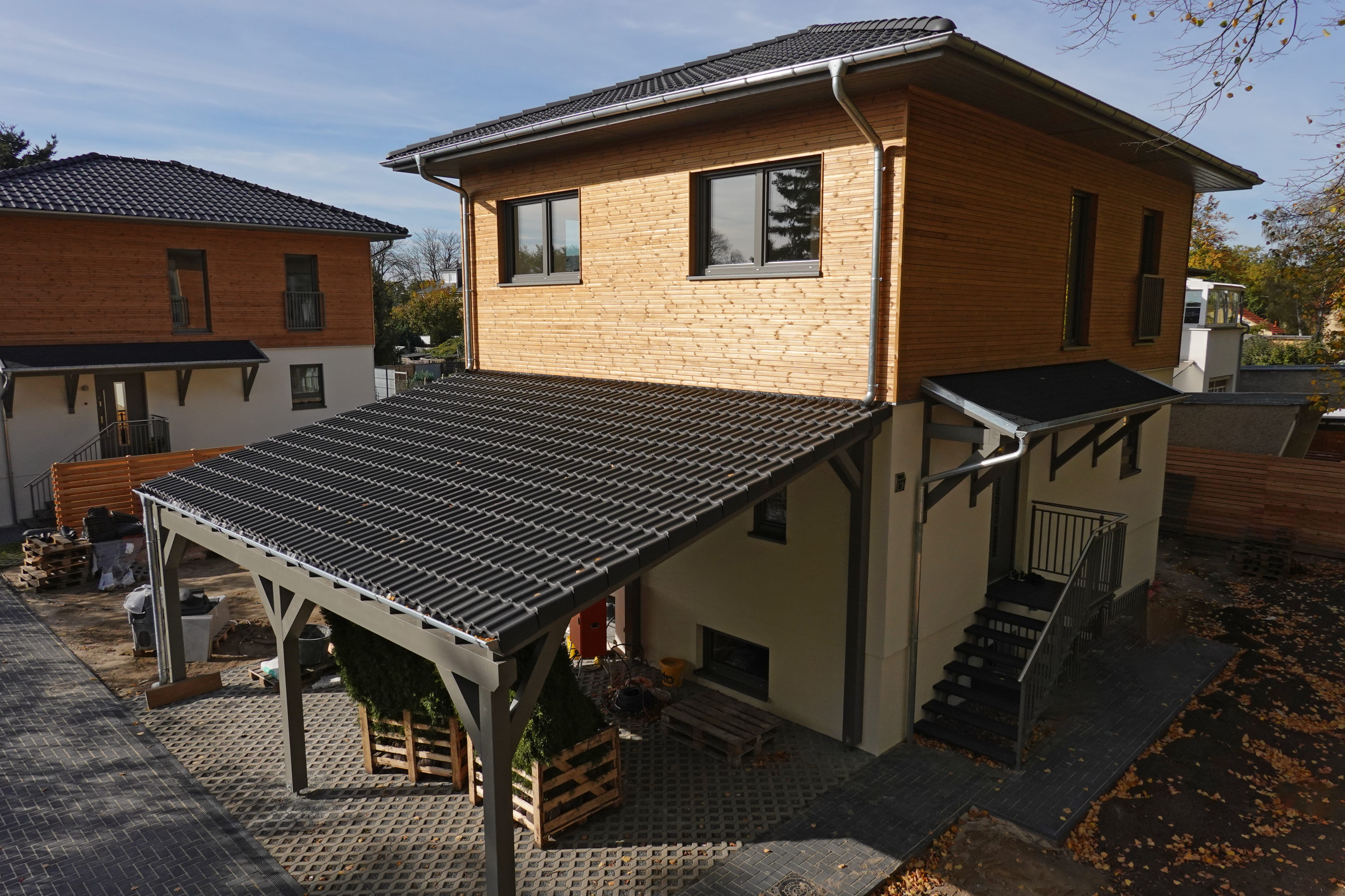 Einfamilienhaus aus Holz bauen – Fertighaus Seegefeld 225m², nachhaltig gebaut von TEWO Berlin